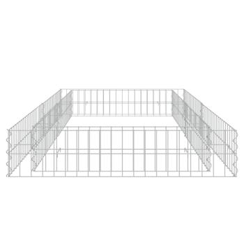Gabionen-Hochbeet Verzinkter Stahl 200x100x20 cm