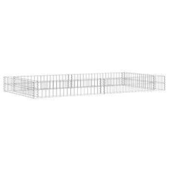 Gabionen-Hochbeet Verzinkter Stahl 200x100x20 cm