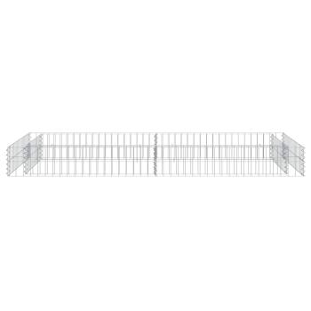 Gabionen-Hochbeet Verzinkter Stahl 200x100x20 cm