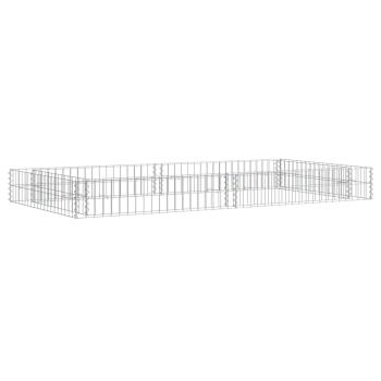 Gabionen-Hochbeet Verzinkter Stahl 200x100x20 cm