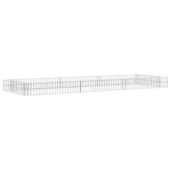  Gabionen-Hochbeet Verzinkter Stahl 300x100x20 cm