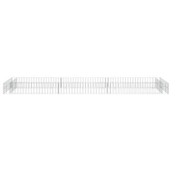  Gabionen-Hochbeet Verzinkter Stahl 300x100x20 cm