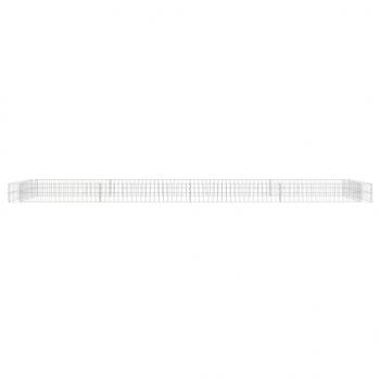 Gabionen-Hochbeet Verzinkter Stahl 400x100x20 cm