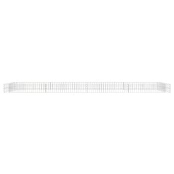 Gabionen-Hochbeet Verzinkter Stahl 400x100x20 cm