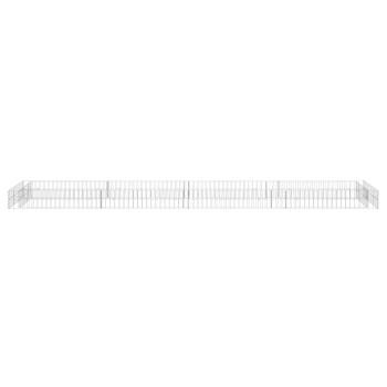 Gabionen-Hochbeet Verzinkter Stahl 400x100x20 cm
