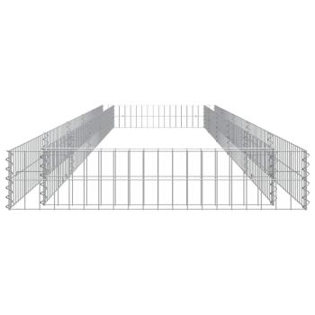 Gabionen-Hochbeet Verzinkter Stahl 500x100x20 cm