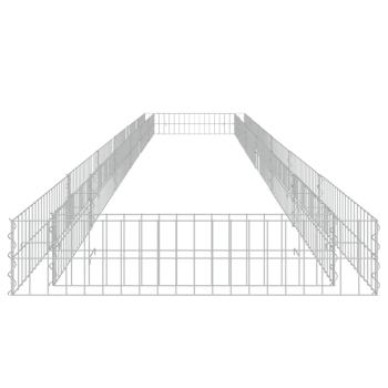 Gabionen-Hochbeet Verzinkter Stahl 600x100x20 cm