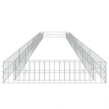 Gabionen-Hochbeet Verzinkter Stahl 600x100x20 cm