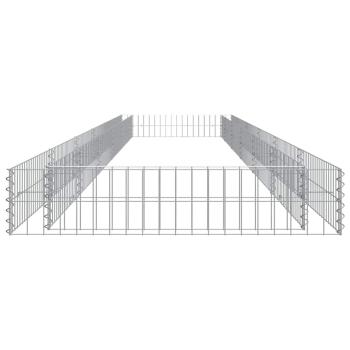 Gabionen-Hochbeet Verzinkter Stahl 600x100x20 cm