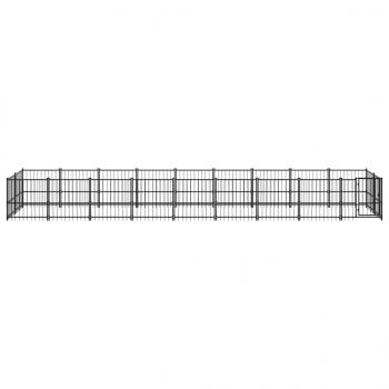 Outdoor-Hundezwinger Stahl 16,89 m²
