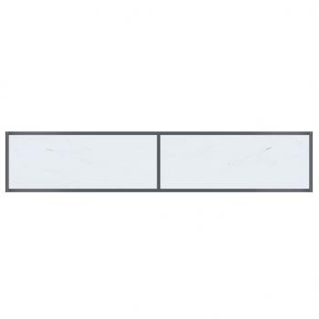 Konsolentisch Weiß 180x35x75,5 cm Hartglas