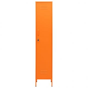 Schließfachschrank Orange 35x46x180 cm Stahl 