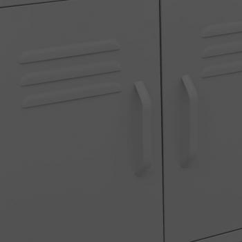 Lagerschrank Anthrazit 60x35x56 cm Stahl