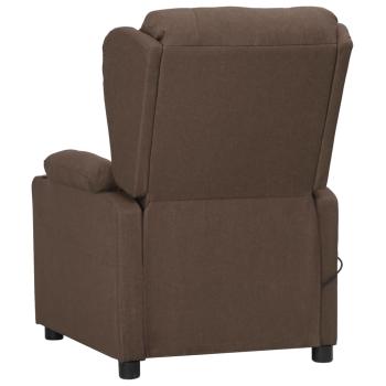 Massagesessel Taupe Stoff