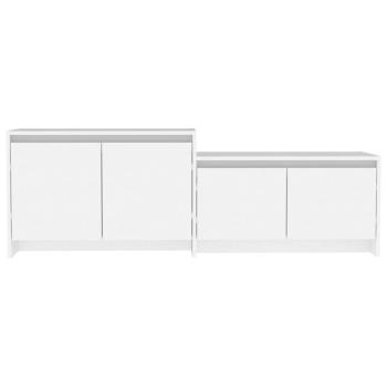 TV-Schrank Weiß 146,5x35x50 cm Holzwerkstoff