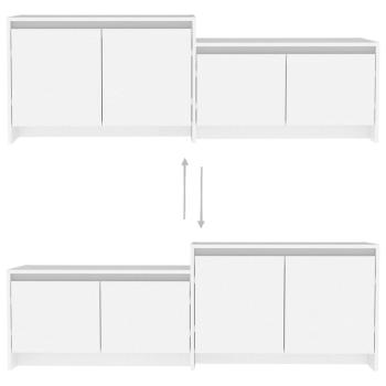 TV-Schrank Weiß 146,5x35x50 cm Holzwerkstoff