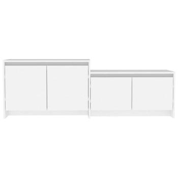 TV-Schrank Weiß 146,5x35x50 cm Holzwerkstoff