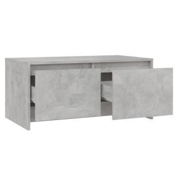 ARDEBO.de - Couchtisch Betongrau 90x50x41,5 cm Holzwerkstoff