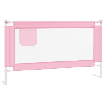 Kleinkind-Bettschutzgitter Rosa 140x25 cm Stoff