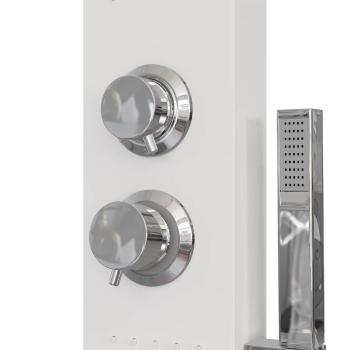Duschpaneel-System Aluminium Weiß