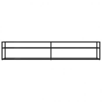 TV-Schrank Schwarz 220x40x40,5 cm Hartglas