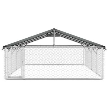 Outdoor-Hundezwinger mit Dach 600x300x150 cm