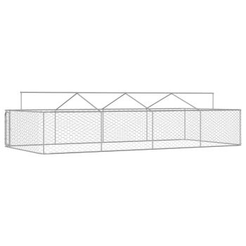 Outdoor-Hundezwinger mit Dach 600x300x150 cm