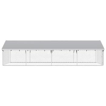 Outdoor-Hundezwinger mit Dach 600x300x150 cm