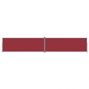 Seitenmarkise Ausziehbar Rot 220x1200 cm