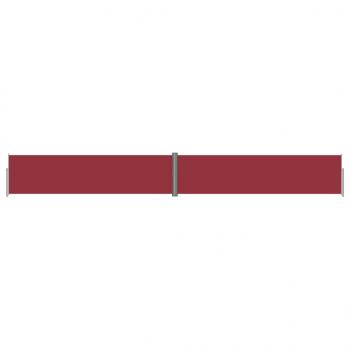 Seitenmarkise Ausziehbar Rot 160x1200 cm