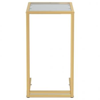 Computer-Beistelltisch Schwarz 50x35x65 cm Hartglas