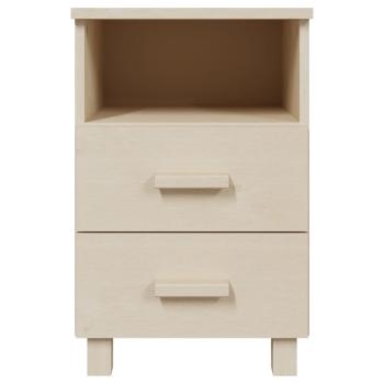 Nachttische HAMAR 2 Stk. Honigbraun 40x35x62 cm Massivholz