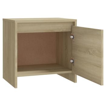 Nachttische 2 Stk. Sonoma-Eiche 45x34x44,5 cm Holzwerkstoff
