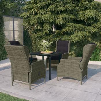 ARDEBO.de - 5-tlg. Garten-Essgruppe Braun
