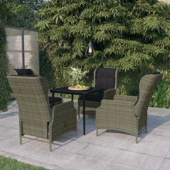 ARDEBO.de - 5-tlg. Garten-Essgruppe Braun