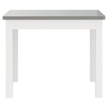 3-tlg. Kinder-Sitzgruppe Weiß und Grau MDF