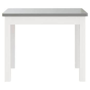 3-tlg. Kinder-Sitzgruppe Weiß und Grau MDF