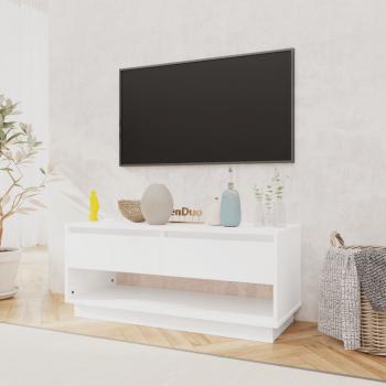 ARDEBO.de - TV-Schrank Weiß 102x41x44 cm Holzwerkstoff