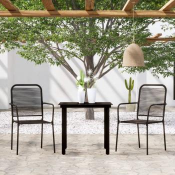 ARDEBO.de - 3-tlg. Garten-Essgruppe Schwarz