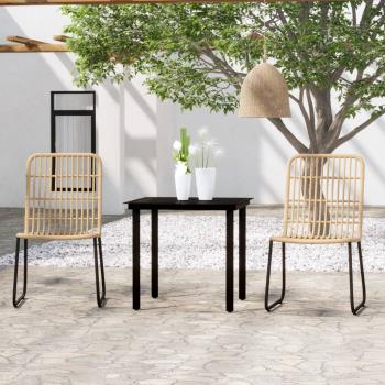 ARDEBO.de - 3-tlg. Garten-Essgruppe Eichen-Optik