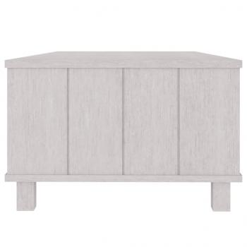 Couchtisch HAMAR Weiß 100x55x35 cm Massivholz Kiefer