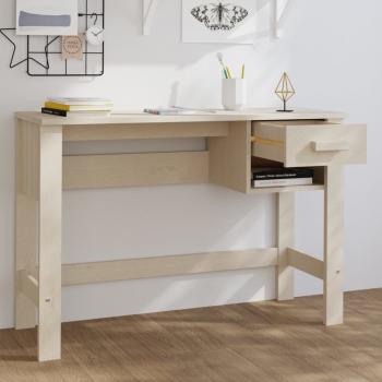 ARDEBO.de - Schreibtisch HAMAR Honigbraun 110x40x75 cm Massivholz Kiefer