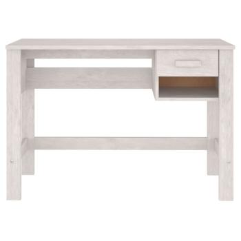 Schreibtisch HAMAR Weiß 110x40x75 cm Massivholz Kiefer