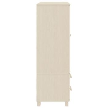Kleiderschrank HAMAR Honigbraun 99x45x137 cm Massivholz Kiefer