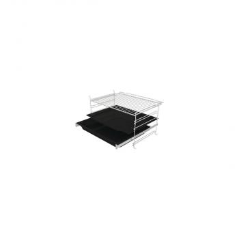 Gorenje BCS6737E06X+ECD634X Einbau-Herdset mit Glaskeramikkochfeld (BCS6737E06X+ECD634X), 60cm breit, Heißluft mit Dampf, Pizza Funktion, Edelstahl/Schwarz
