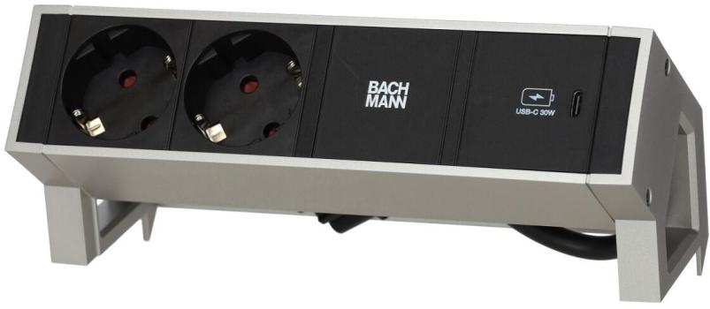 Bachmann 902.902 Steckdosenleiste, 2-fach, USB-C Anschluss