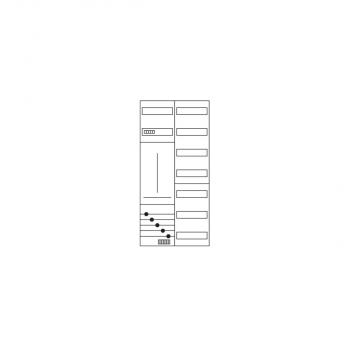 Hager ZB322U16N Komplettschrank, universZ, 1100x550x205mm, SKII, IP44, 1ZP/VF-7rh, 2-Feld
