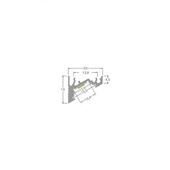 Brumberg Anbau-Eckprofil P60-10, alu eloxiert (53700260)
