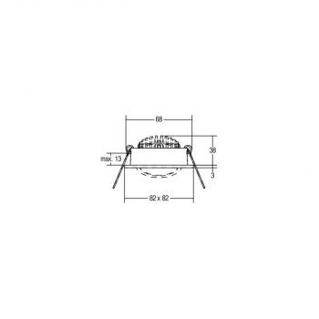 Brumberg LED-Einbaustrahler, 7W, 740lm, 2700K (12262253)