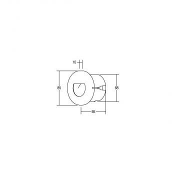 Brumberg LED-Wandeinbauleuchte, 1,2W, 40lm, 3000K, weiß (R3928WW)